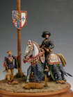 NOBLE FLAMAND AVEC SON PAGE